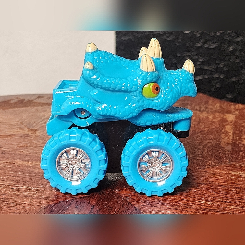 Blue Triceratops Dinosaur Monster Truck Which Part Of The Spark Collection 1:64